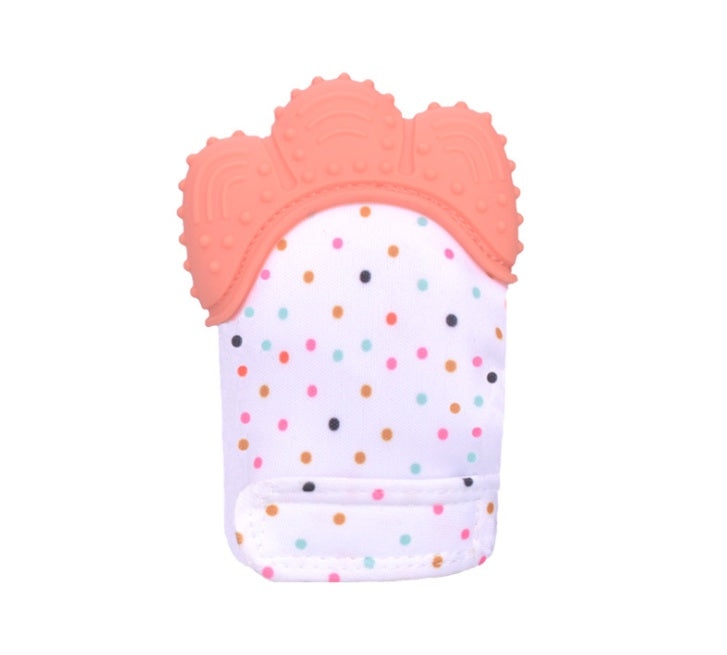 Baby teether baby anti-bite silicone molar gloves children's sound toys CJ