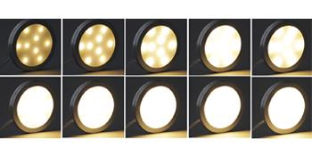 4 Pack LED Puck Lights with Remote, Under Cabinet Kitchen Lights Plug in, Dimmable Under Counter Light Fixtures Shopifynow