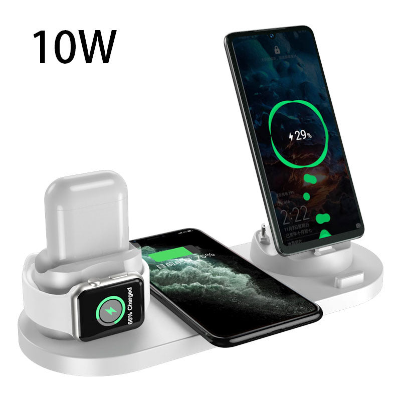 Wireless Charger For IPhone Fast Charger For Phone Fast Charging Pad For Phone Watch 6 In 1 Charging Dock Station New Shop Deals