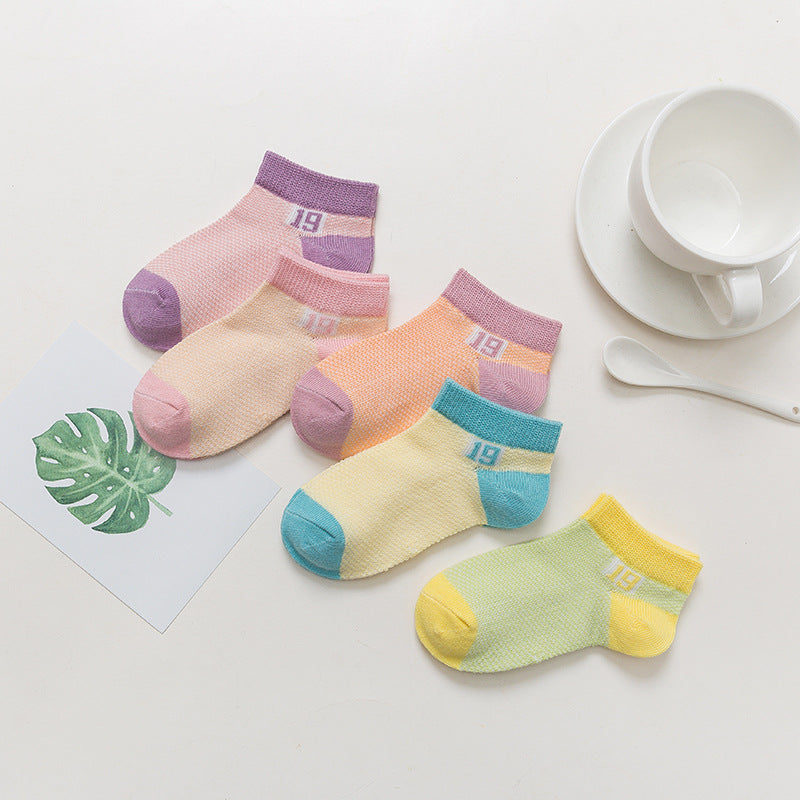 Cotton breathable male and female baby socks CJ