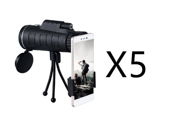 Compatible with Apple, Monocular Telescope Zoom Scope with Compass Phone Clip Tripod Shopifynow
