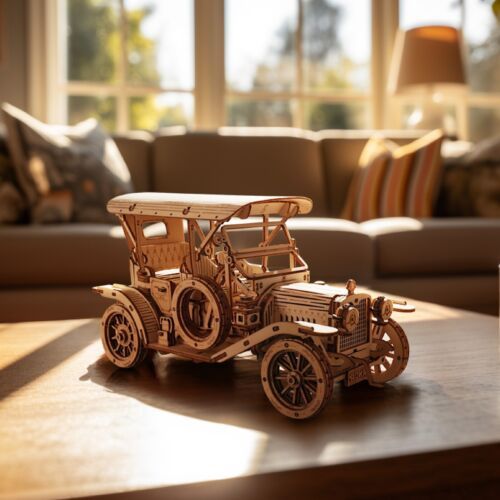 ROKR 3D Wooden Puzzle DIY Model Vintage Car MC801 Building Toys Gifts For Teens Shopifynow
