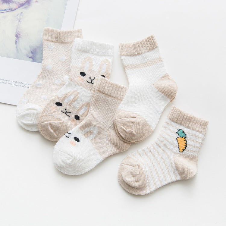 Cotton breathable male and female baby socks CJ