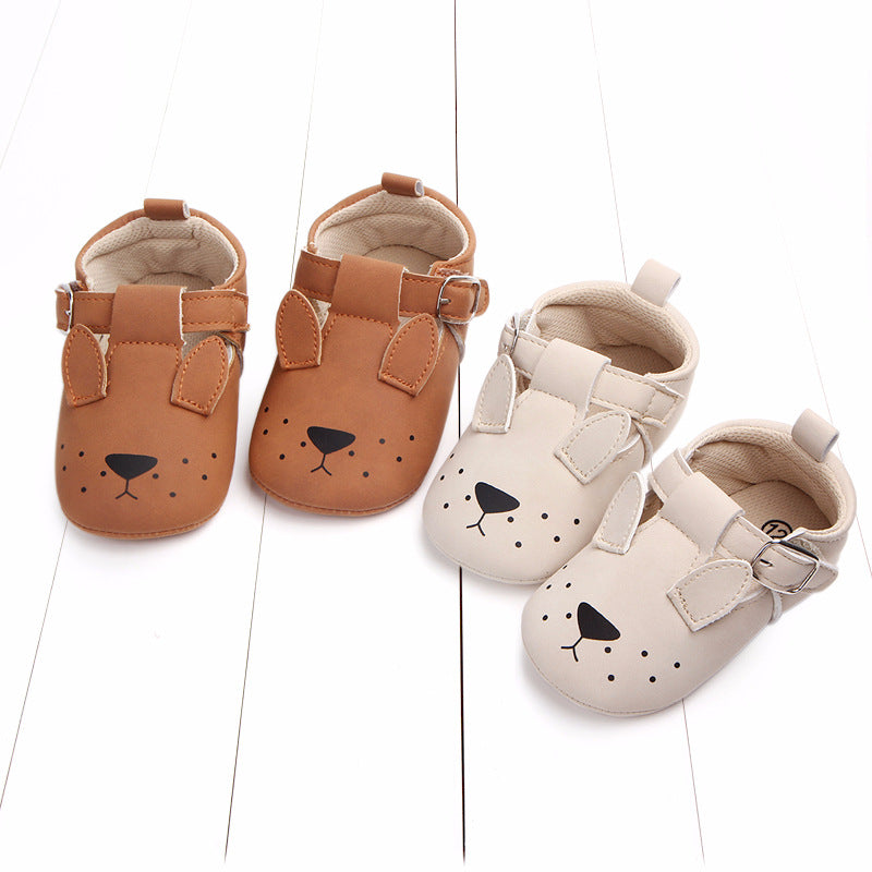 Spring and autumn cartoon animal baby shoes matte leather non-slip soft bottom baby shoes wholesale 0884 CJ