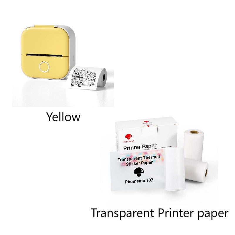 Portable Mini Thermal Label Printer Home Photo Printer Student Wrong Question Printer Bluetooth-compatible Mini Label Printer Price Tag New Shop Deals