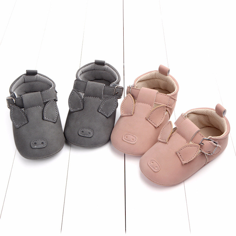 Spring and autumn cartoon animal baby shoes matte leather non-slip soft bottom baby shoes wholesale 0884 CJ
