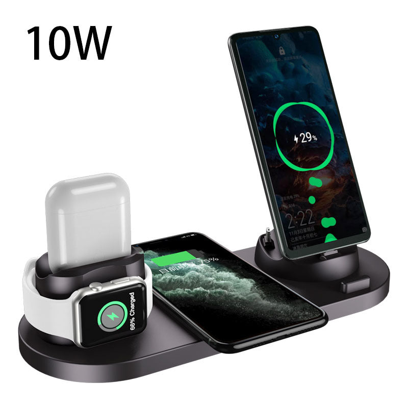 Wireless Charger For IPhone Fast Charger For Phone Fast Charging Pad For Phone Watch 6 In 1 Charging Dock Station New Shop Deals