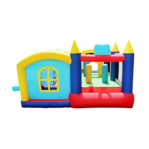7-in-1 Inflatable Bounce House, Bouncy House With Ball Pit For Kids Indoor And Outdoor Party Family Fun, Obstacles, Toddler Jump Bounce Castle With Ball Pit For Birthday Party Gifts Shopifynow