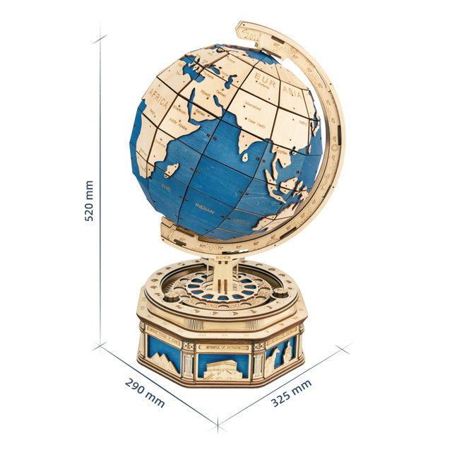 Robotime Globe Earth 567pcs 3D Wooden Puzzle Games Ocean Map Ball Assemble Model Toys Xms Gift for Children Boys Dropshipping Shopifynow