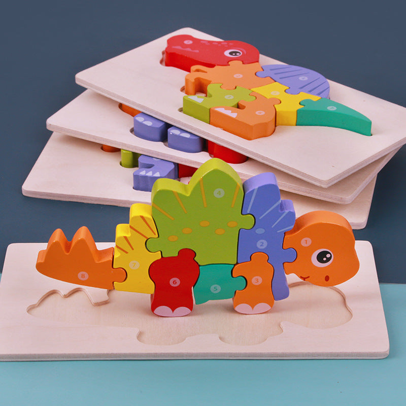 Children's Educational Toys Wooden Three-dimensional Montessori CJ