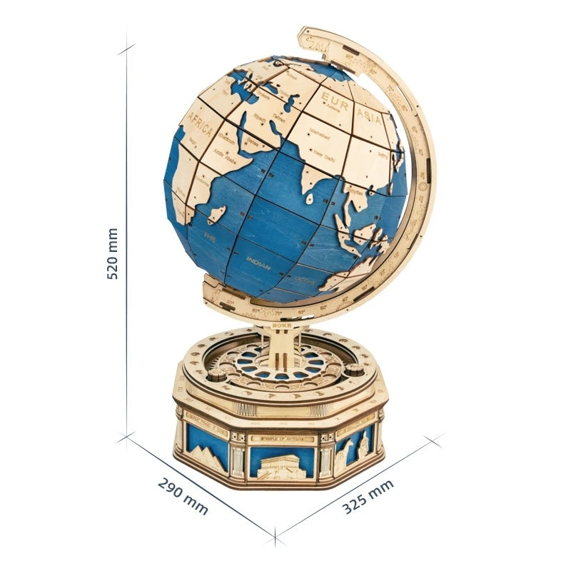 Robotime Globe Earth 567pcs 3D Wooden Puzzle Games Ocean Map Ball Assemble Model Toys Xms Gift for Children Boys Dropshipping Shopifynow