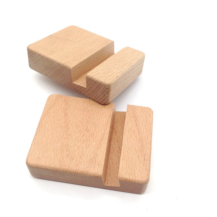 Creative  Mobile Phone Toma Back With Coin Beech Wood Lazy Phone Holder Custom Lettering Shopifynow