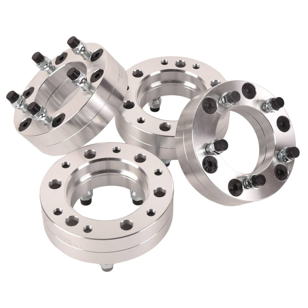 4x 6x5.5 To 5x5 Wheel Adapters 2'' Use 5 Lug Wheels On 6 Lug Trucks M14x1.5 Shopifynow