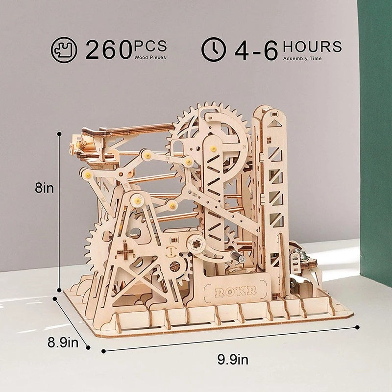 3D DIY Wooden Puzzle Roller Coaster Children's Toys Shopifynow