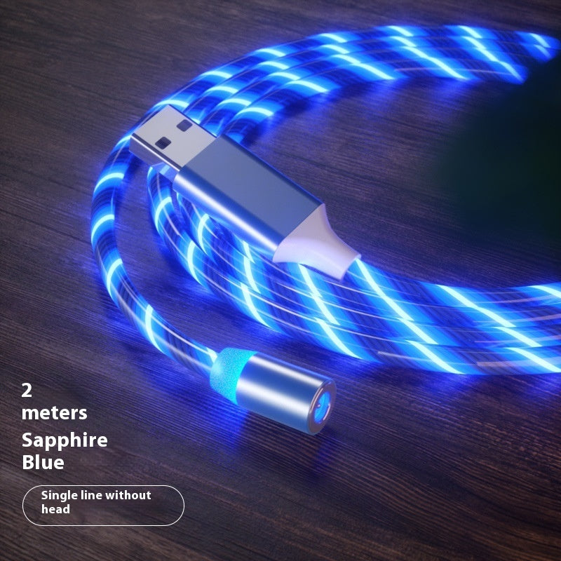 Magnetic Charging Cable Streamer Fast Charging Cable Lighting Micro USB Cable LED Magnet Charger Type-C Cable Shopifynow