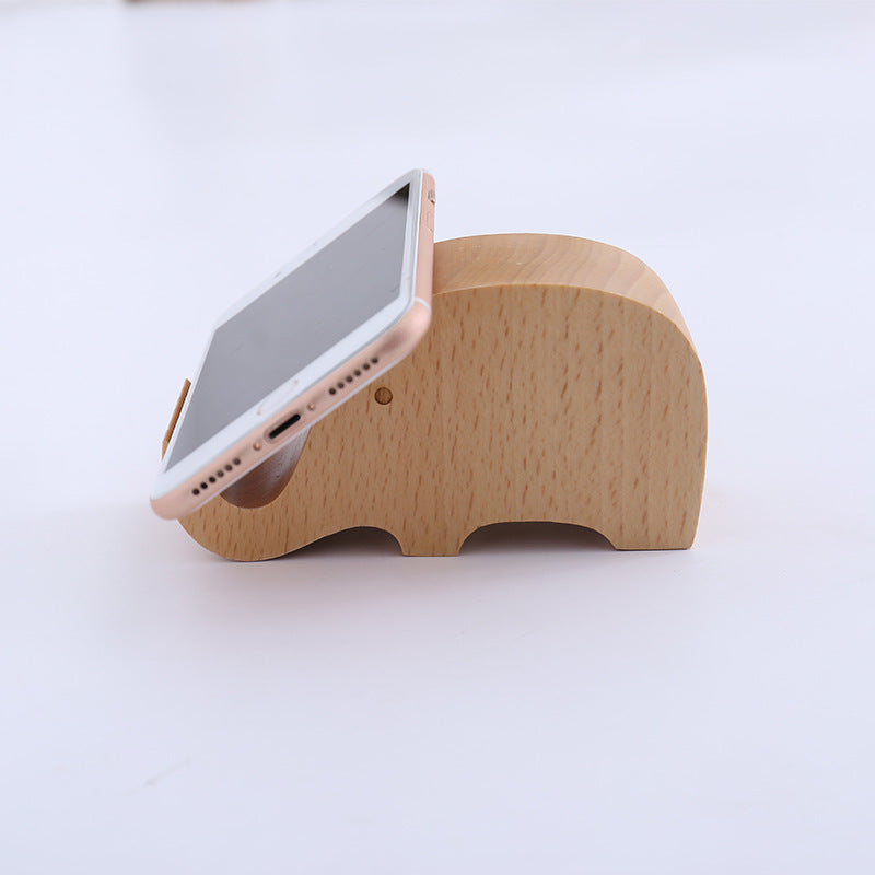 Creative  Mobile Phone Toma Back With Coin Beech Wood Lazy Phone Holder Custom Lettering Shopifynow