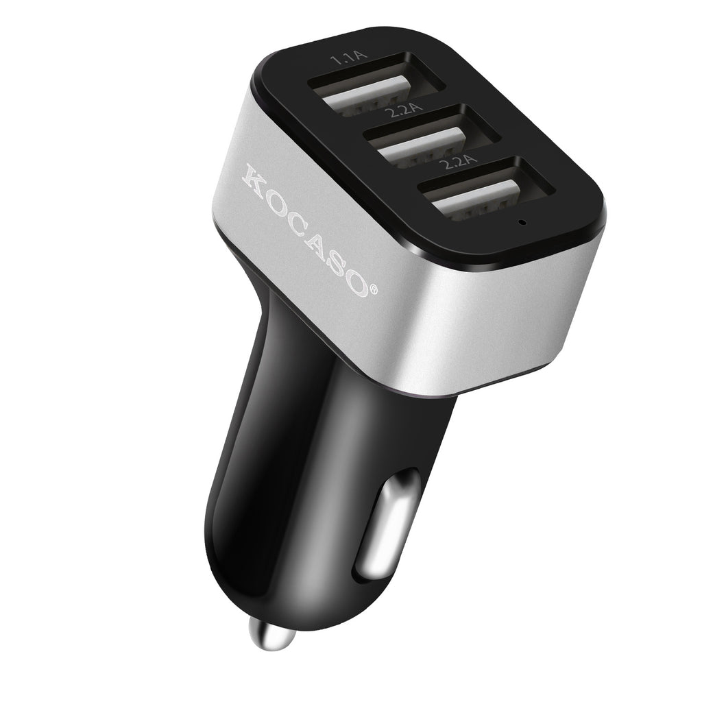 1Pc 3Port USB Car Charger  30W 5.5A For IOS Phone 16 15 14 And More