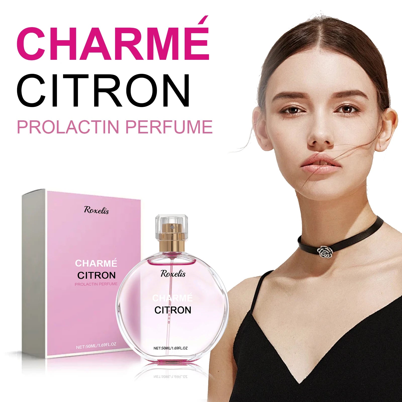 Roxelis Women's Charm Perfume Fresh Fragrance Long Lasting Mild Non Pungent Elegant Women Date Small Perfume Rose Extract Shopifynow