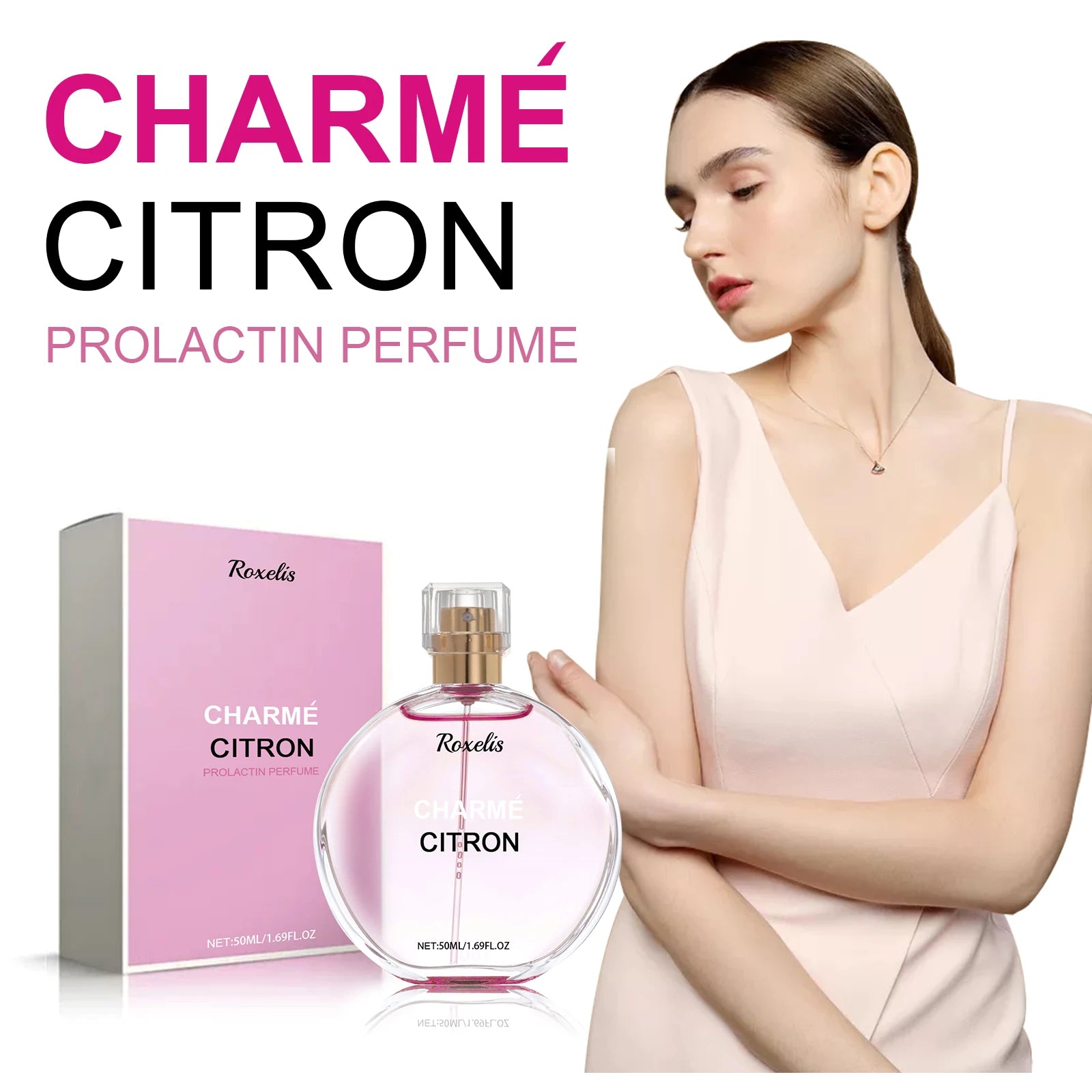 Roxelis Women's Charm Perfume Fresh Fragrance Long Lasting Mild Non Pungent Elegant Women Date Small Perfume Rose Extract Shopifynow