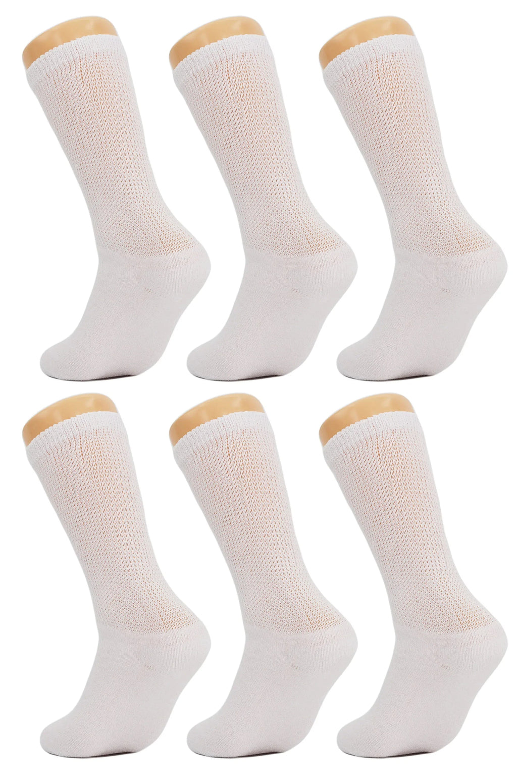 Diabetic Crew Socks with Non Binding Top Loose Fitting Diabetic Socks 6 Pairs Shopifynow