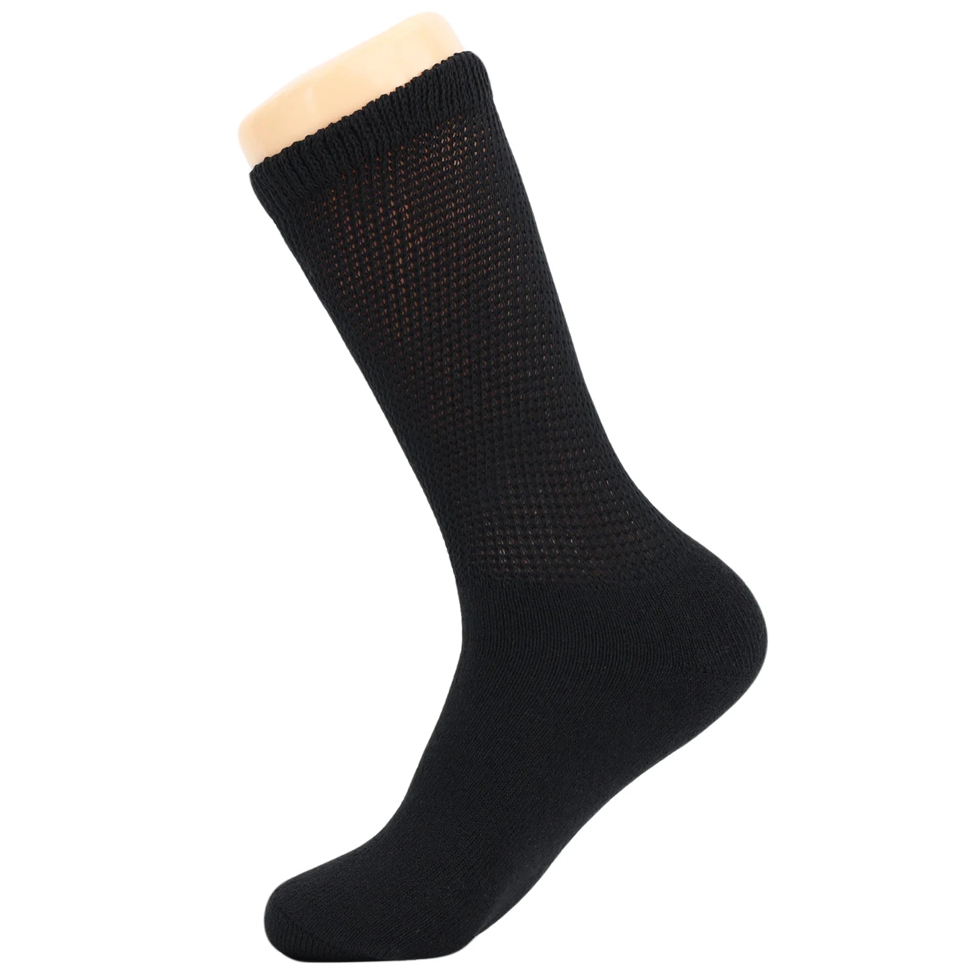 Diabetic Crew Socks with Non Binding Top Loose Fitting Diabetic Socks 6 Pairs Shopifynow