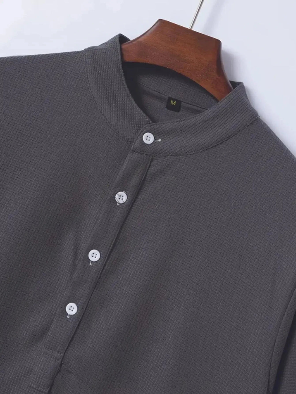 Men's Cotton Linen Henley T-Shirts Long Sleeve Hippie Casual Beach T-Shirts Shopifynow