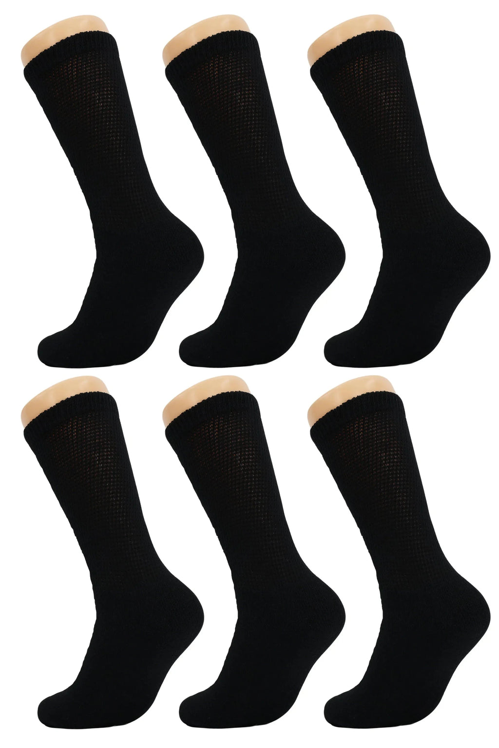 Diabetic Crew Socks with Non Binding Top Loose Fitting Diabetic Socks 6 Pairs Shopifynow