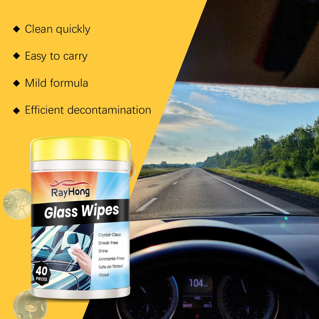 Rayhong Car Windshield Cleaner Wipes Glass Window Cleaning Dirts Restoring Anti-fouling Clear Visiron Vehicle Glass Cleaner