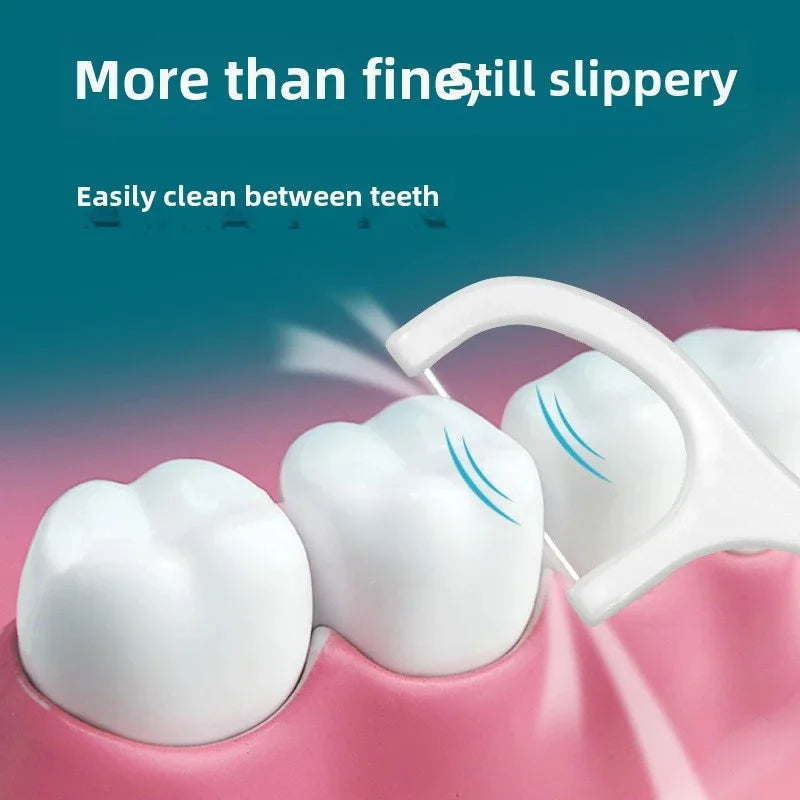 Custom Dental Floss Picks - Extra Fine, Disposable, Portable Case, Mint Flavored, for Family, Travel, On-the-Go (Assort Shopifynow