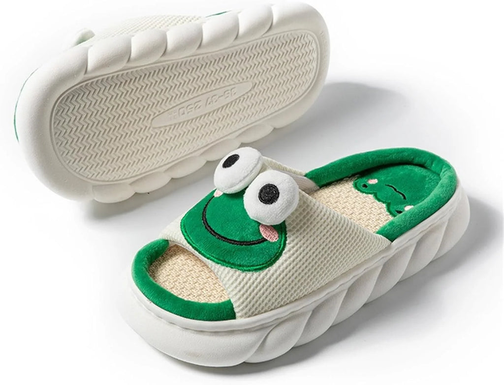 Animal Slippers Boys Girls House Slippers Youth Cute Comfy Slippers Open Toe Memory Foam Slip On Home Slides Indoor Outdoor