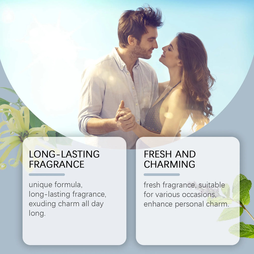 Roxelis 50ml Charmig Cologne Perfume Spray Men's Blue Domain Fragrance Lasting Scent Pheromone Flirting Romantic Dating Perfume Shopifynow