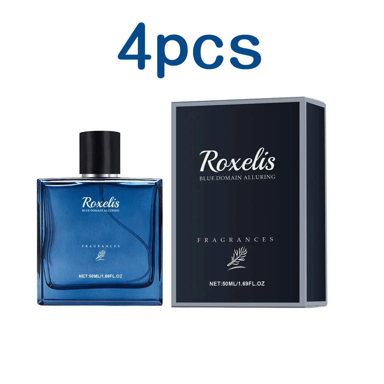 Roxelis 50ml Charmig Cologne Perfume Spray Men's Blue Domain Fragrance Lasting Scent Pheromone Flirting Romantic Dating Perfume Shopifynow
