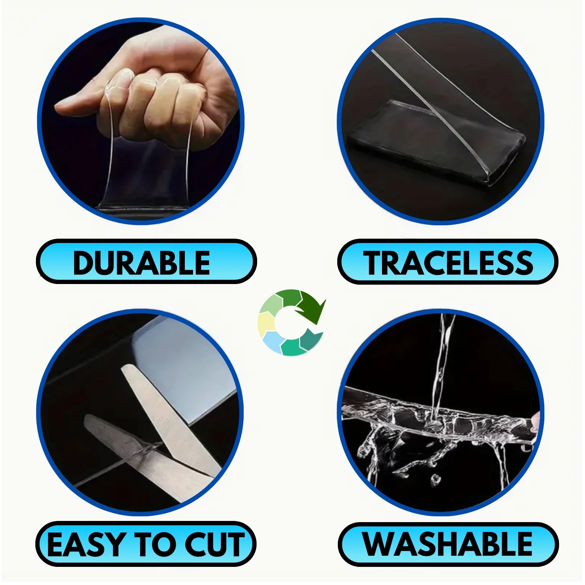 Double Sided Mounting Tape Heavy Duty Nano Two Sided Adhesive Strip for Wall Hanging - 10 Feet Shopifynow