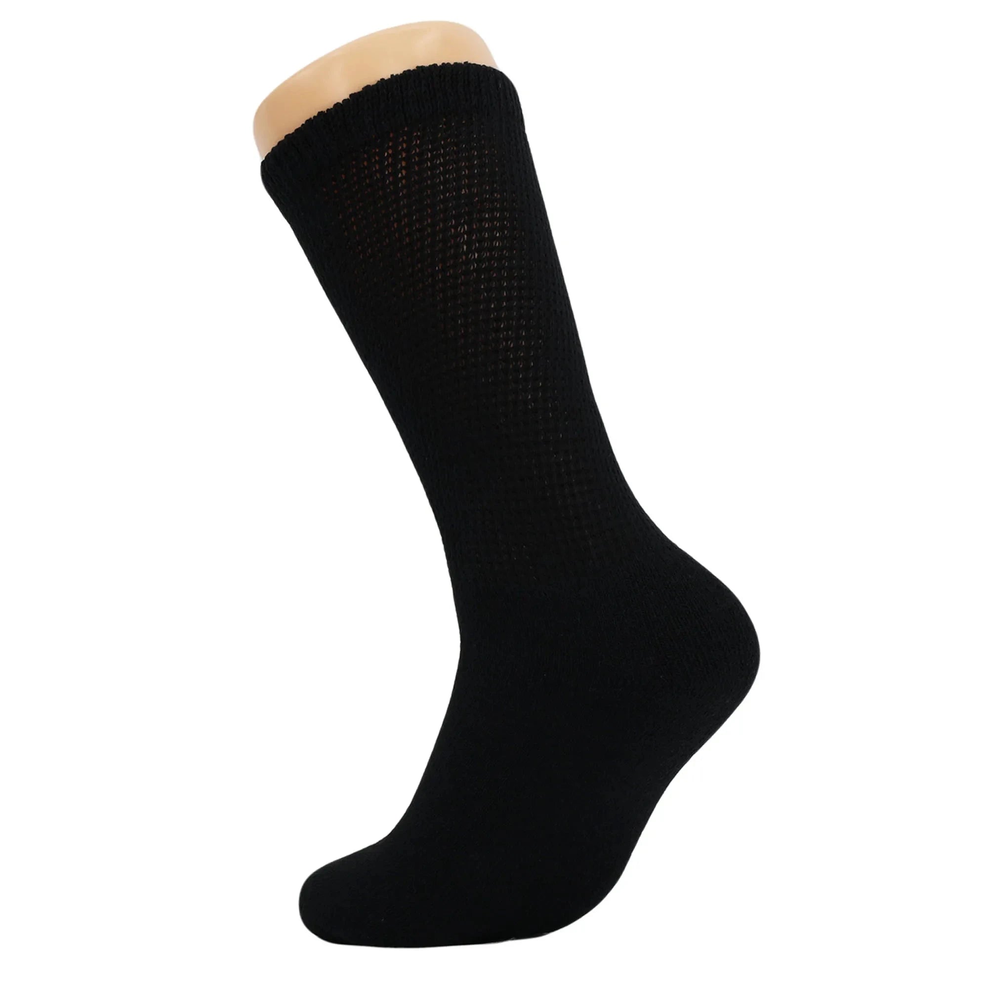 Diabetic Crew Socks with Non Binding Top Loose Fitting Diabetic Socks 6 Pairs Shopifynow