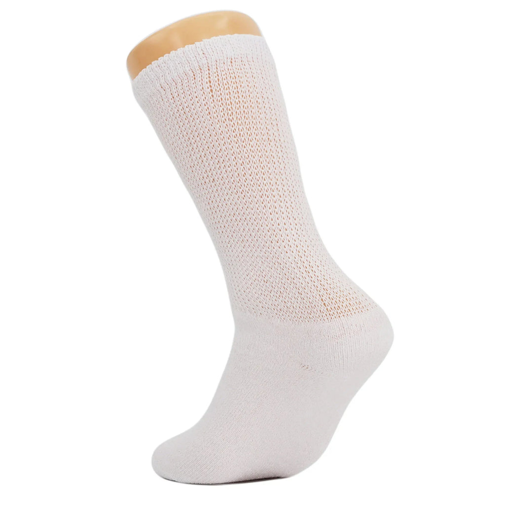 Diabetic Crew Socks with Non Binding Top Loose Fitting Diabetic Socks 6 Pairs Shopifynow