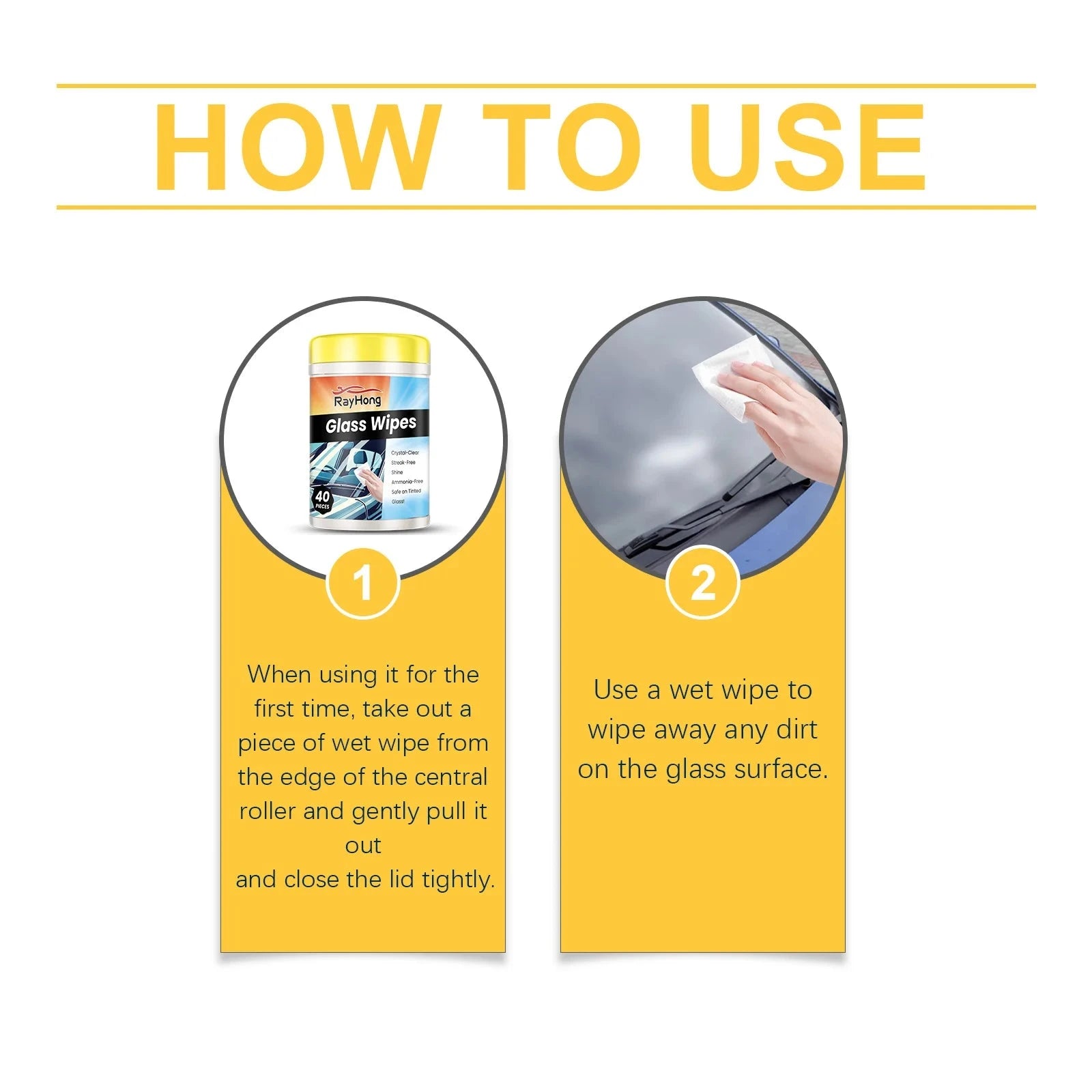 Rayhong Car Windshield Cleaner Wipes Glass Window Cleaning Dirts Restoring Anti-fouling Clear Visiron Vehicle Glass Cleaner Shopifynow