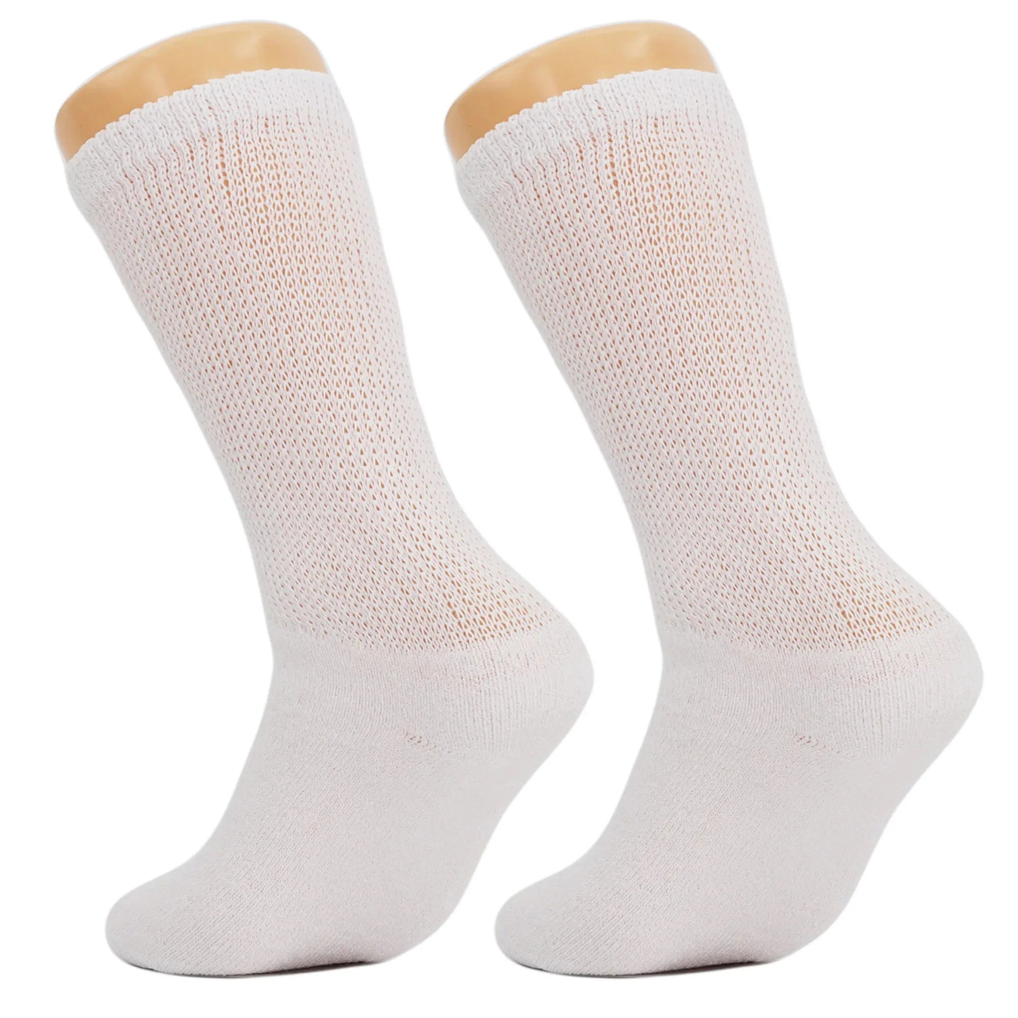 Diabetic Crew Socks with Non Binding Top Loose Fitting Diabetic Socks 6 Pairs Shopifynow