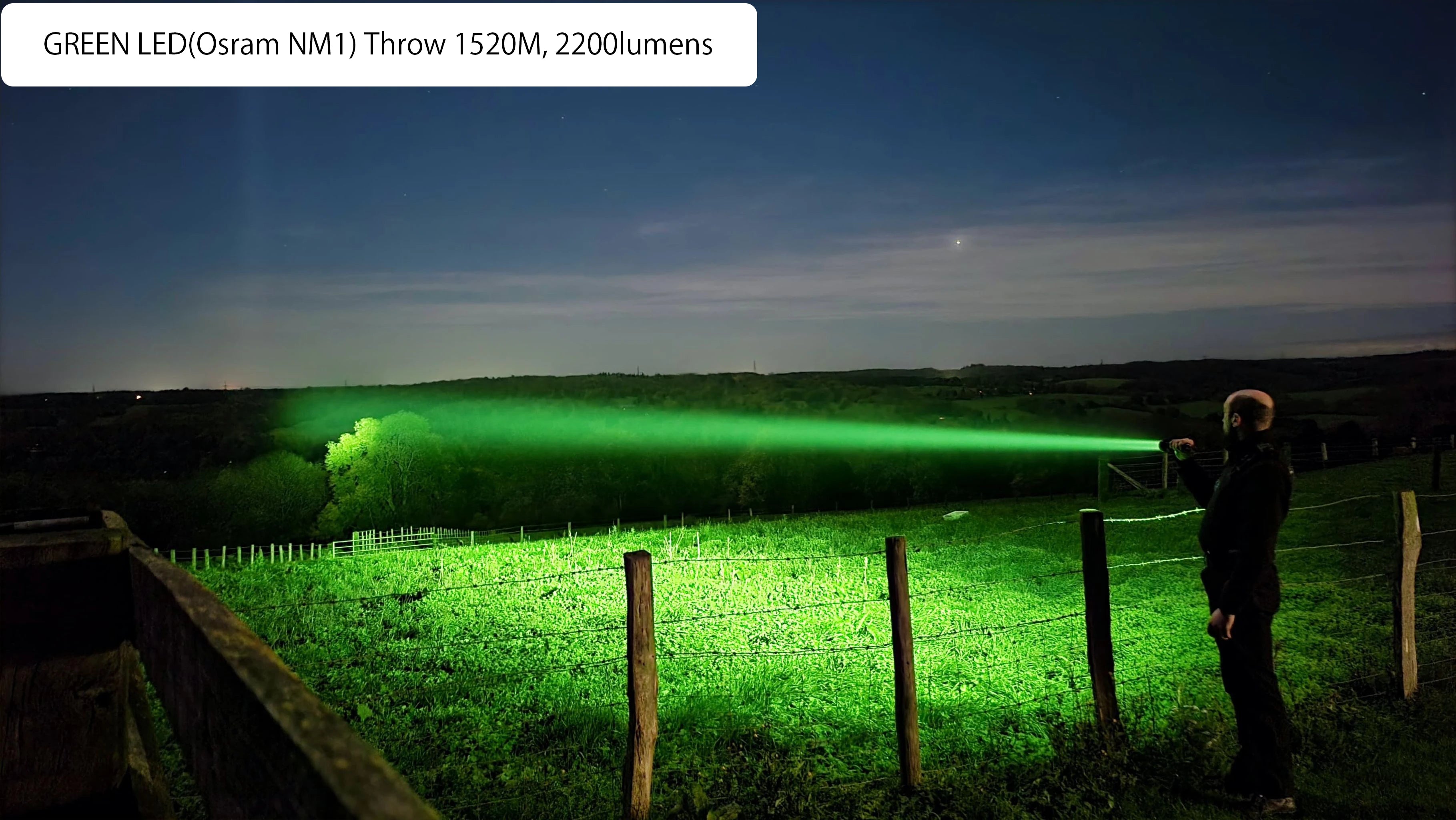 ACEBEAM L19 2.0 Hunting Flashlight 2200 Lumens 1184 Yards Long-Rang Rechargeable Flashlight for Night Hunting - Shopifynow