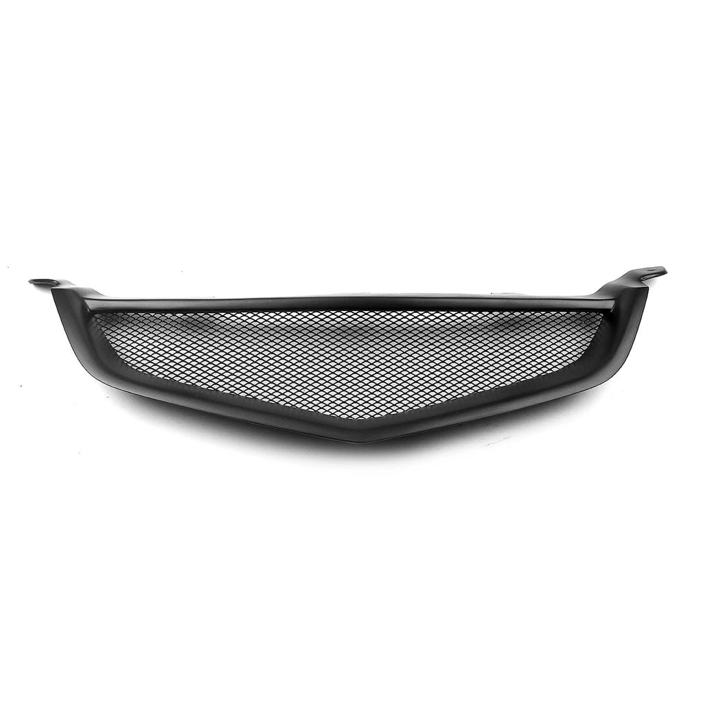 For 2003-2005 Honda Accord CL7 Euro R Acura TSX Front Bumper Grille Matte Black - Shopifynow