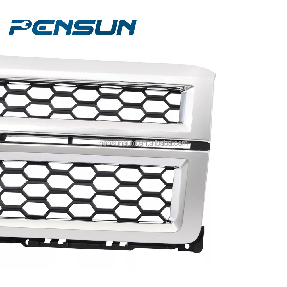 High Quality ABS Material Front Bumper Upper Grille for 2014-2015 for Chevrolet Silverado 1500 Front Bumper Grill Chrome Grille - Shopifynow