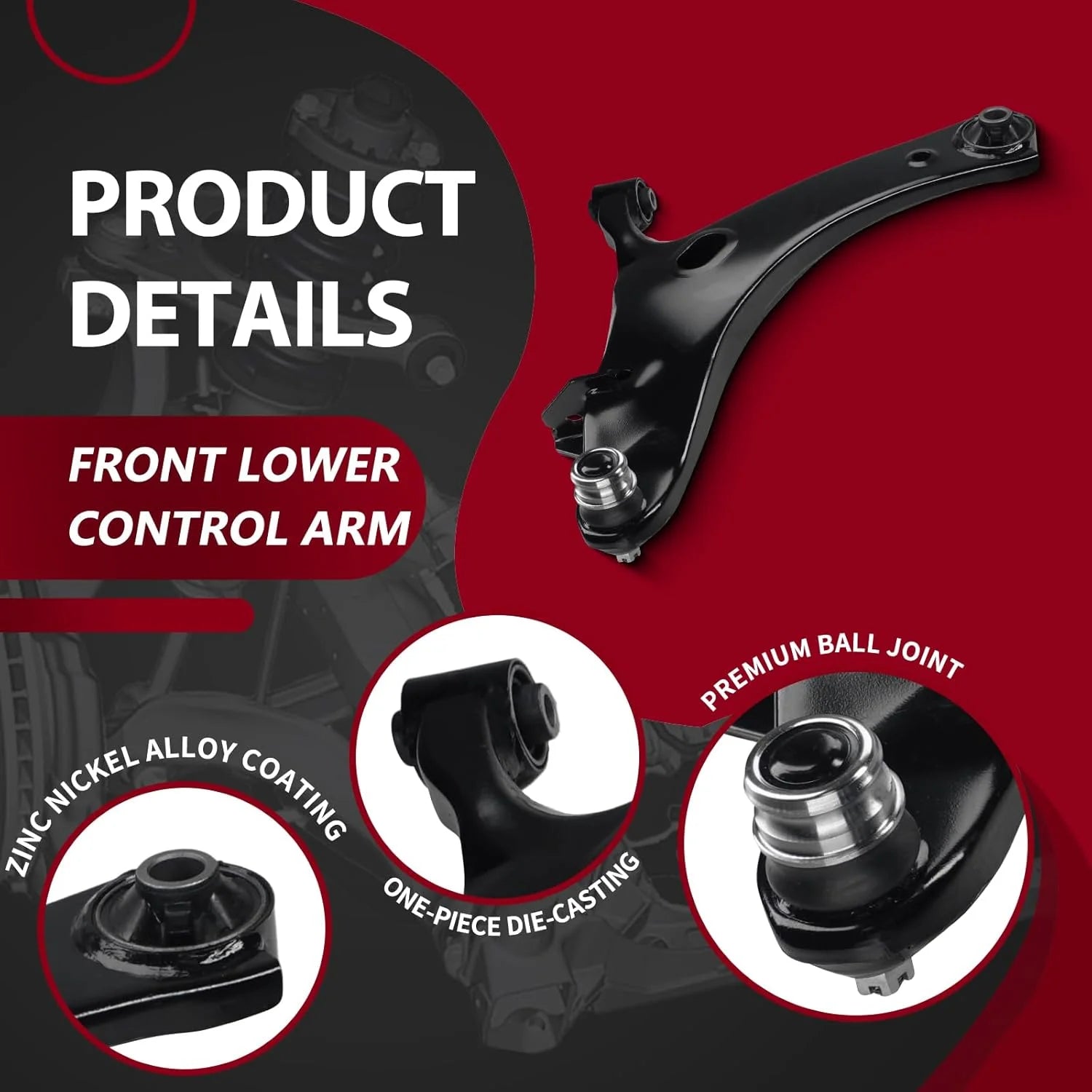 Frenzybro 12pcs Front Lower Control Arm with Ball Joints Sway Bar Links Inner Outer Tie Rods for XV Crosstrek 2013-2017 - Shopifynow