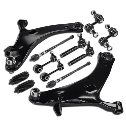 Frenzybro 12pcs Front Lower Control Arm with Ball Joints Sway Bar Links Inner Outer Tie Rods for XV Crosstrek 2013-2017 - Shopifynow