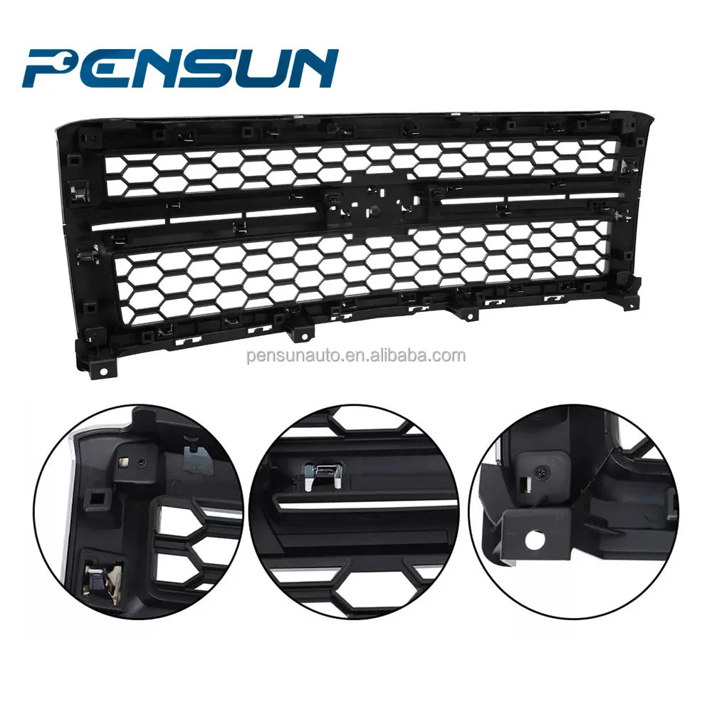 High Quality ABS Material Front Bumper Upper Grille for 2014-2015 for Chevrolet Silverado 1500 Front Bumper Grill Chrome Grille - Shopifynow