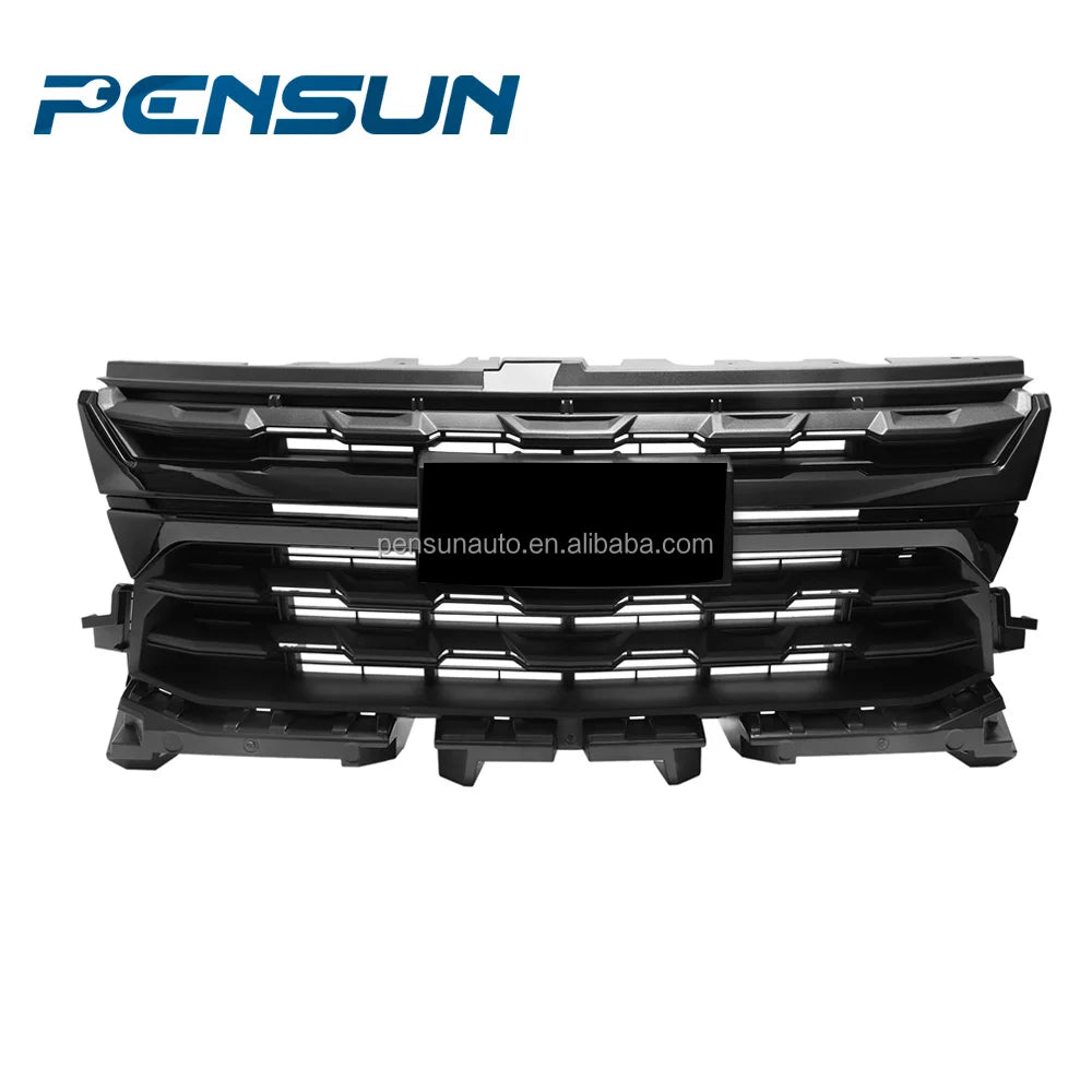 Factory Direct Sales Gloss Black Front Upper Grille Assembly Front Bumper Grille Grill Chrome 16-18 for Chevrolet Silverado 1500 - Shopifynow