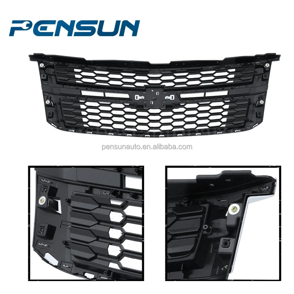 Factory Direct Sales Car Bumper Front Grille Assembly Grille Grill Chrome Trim for 2015-2020 Chevrolet Tahoe Suburban - Shopifynow