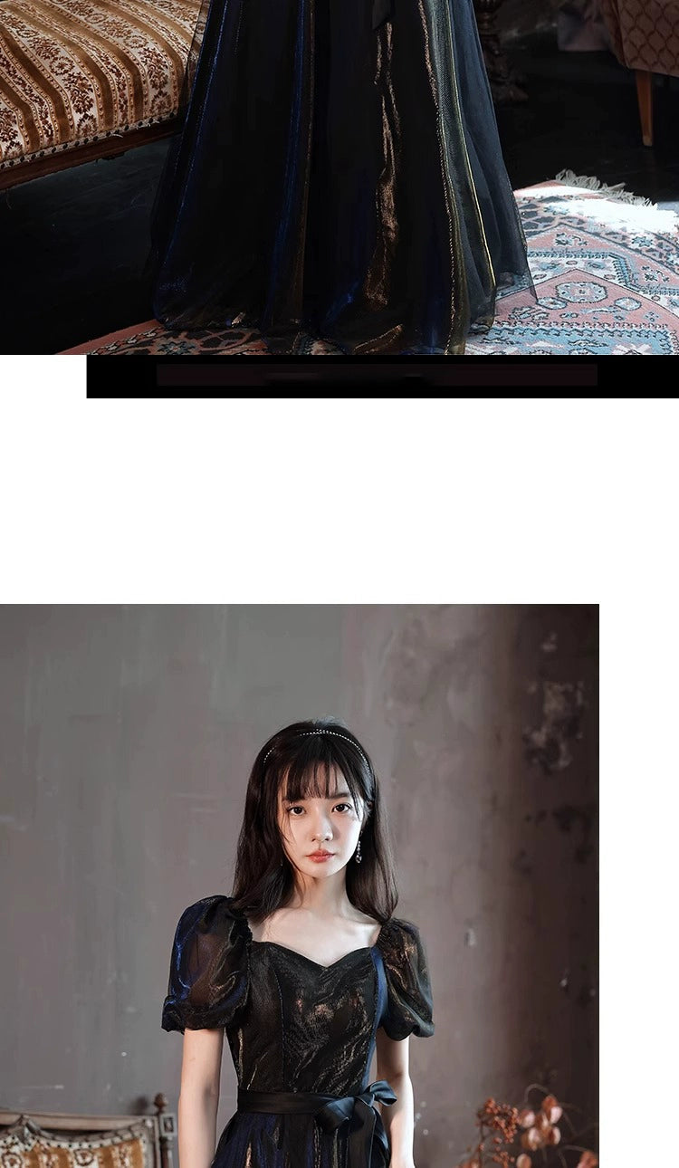 Black Evening Dress for Women Banquet Temperament Accessible Luxury Host Dress Classy Niche Style Birthday Adult Ceremony Slim Looking Summer Shopifynow