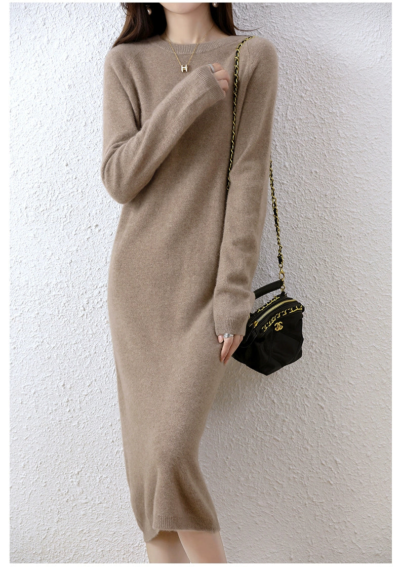 Erdos Mid-Length Sweater Skirt Cashmere Sweater Shopifynow