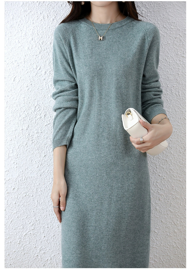 Erdos Mid-Length Sweater Skirt Cashmere Sweater Shopifynow