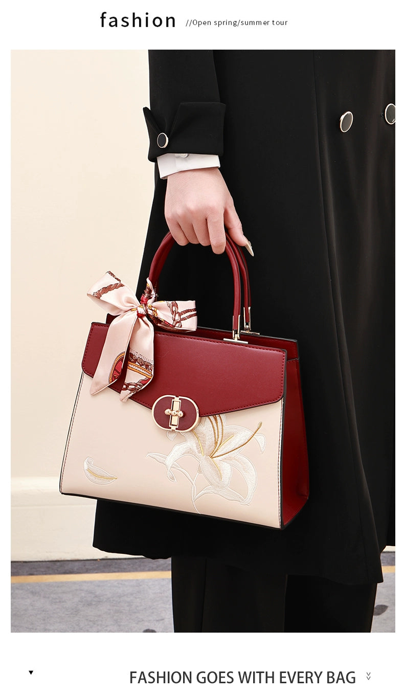 Chinese Style Mother Bag Wedding Bag Female Fancy Middle-Aged Red Wedding Bag Elegant Mother-in-Law Wedding Handbag Shopifynow