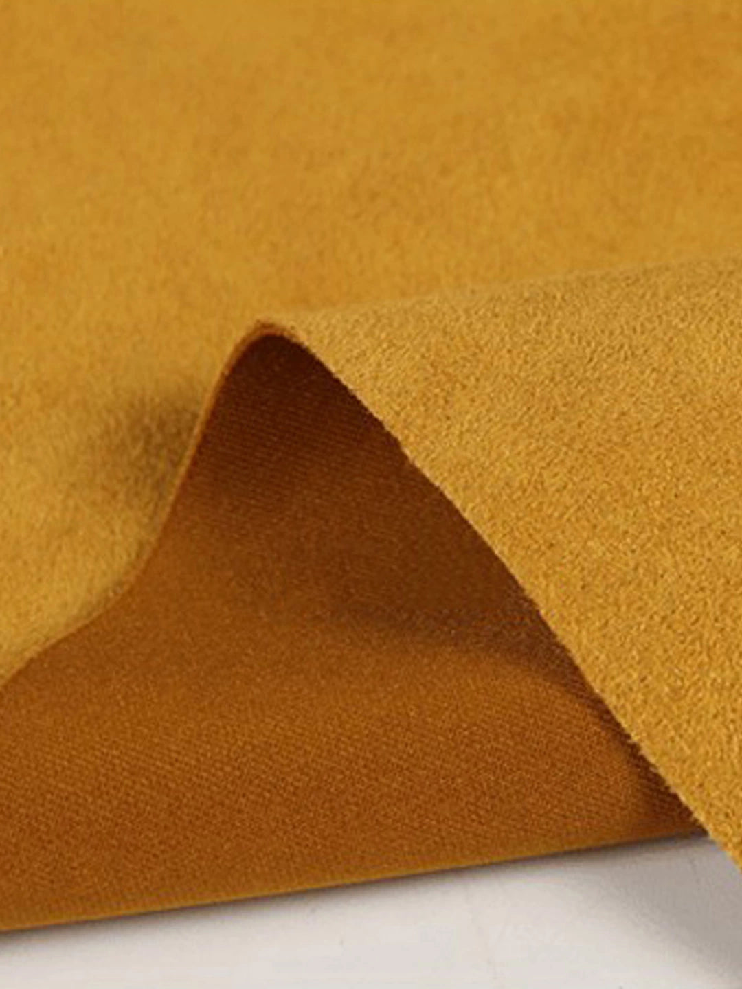 Ginger Air Layer Suede Fabric Pure Color Trench Coat Dress Suede Fabric Sofa Cover Special Fabric Shopifynow